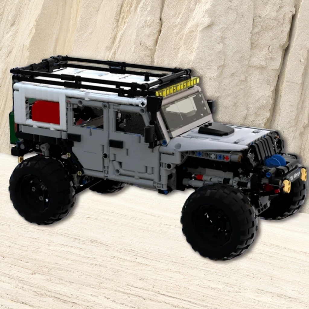 Kids Toys Jeep - 1260 деталей MOC LXF Jeep Wrangler