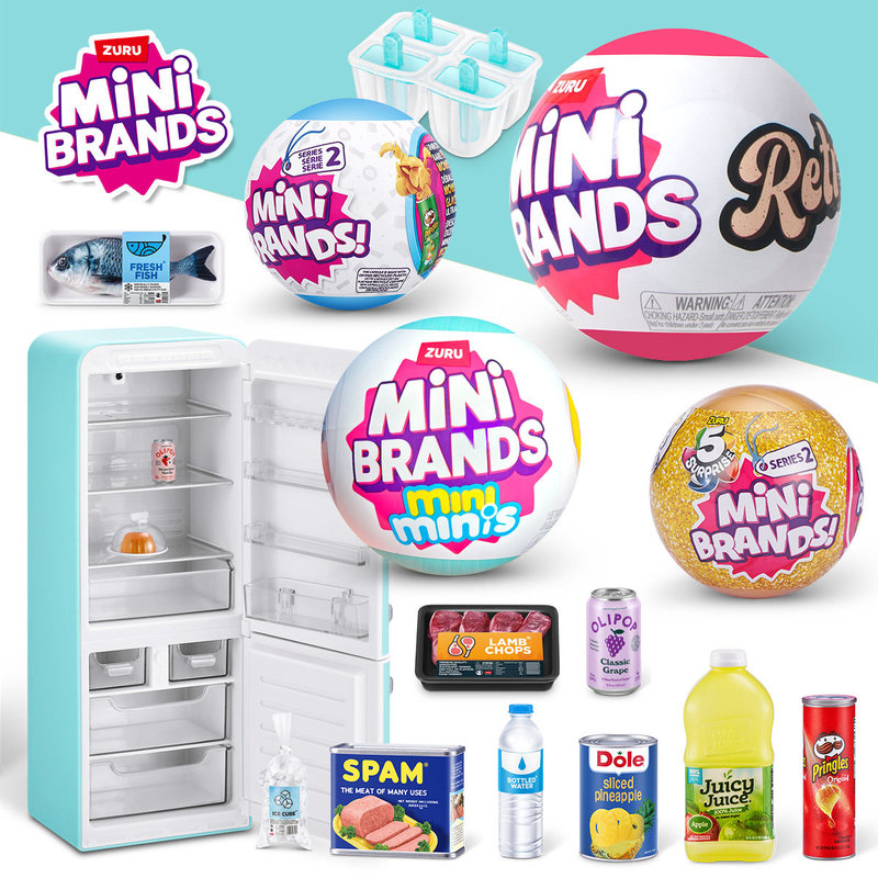 Kids Toys Brands - ZURU MINI BRANDS Реалистичный миниатюрный холодильник