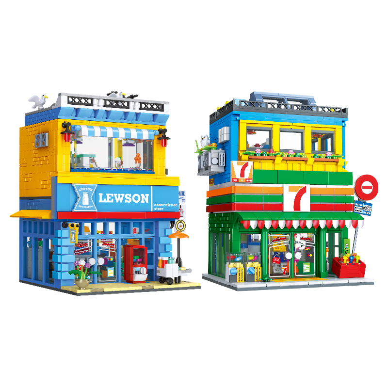 Kids Toys Stores - Набор строительных блоков MOC «Уличная сцена: