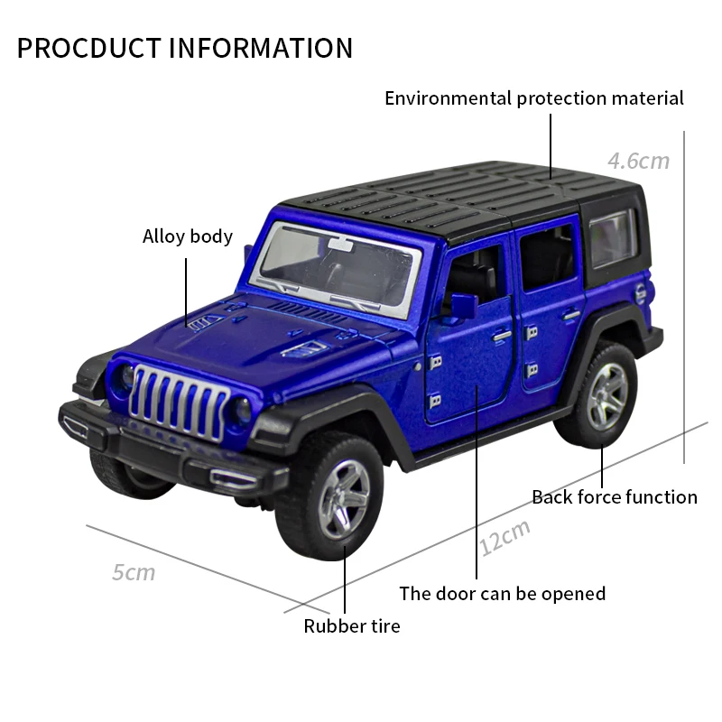 В упаковке 1:36, сплав JEEPS W – обзор и цена Kids Toys Jeep