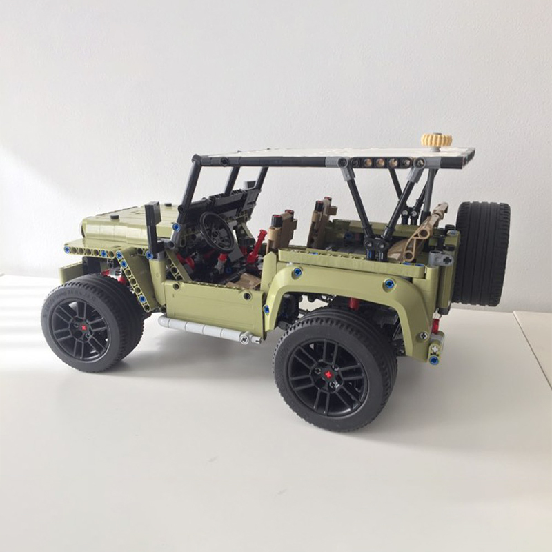 1603 детали MOC C Модель Willy – обзор и цена Kids Toys Jeep