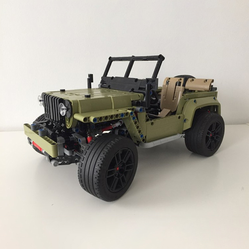 1603 детали MOC C Модель Willy – обзор и цена Kids Toys Jeep