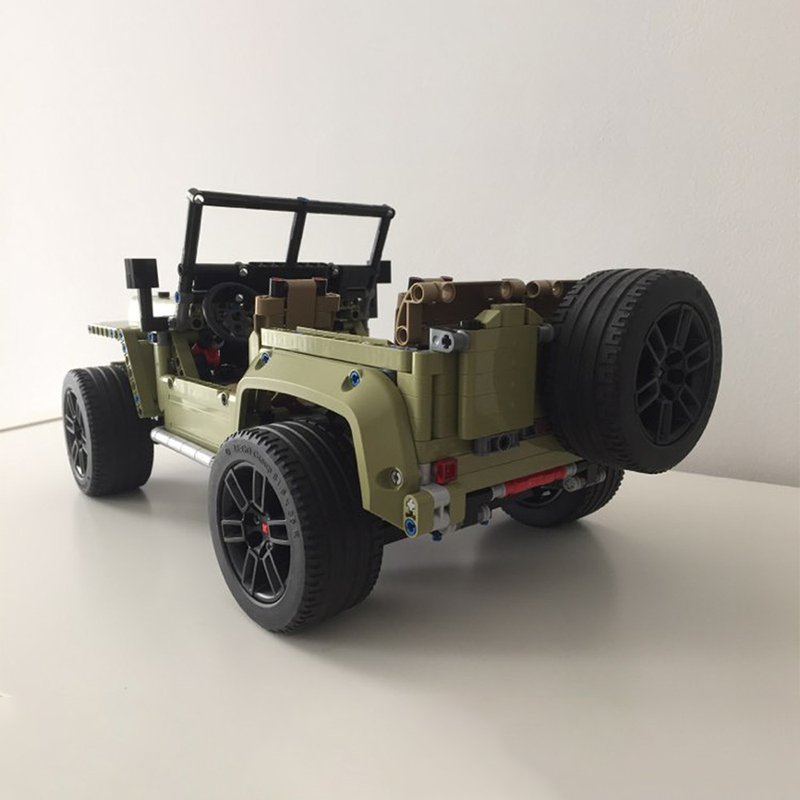 1603 детали MOC C Модель Willy – обзор и цена Kids Toys Jeep