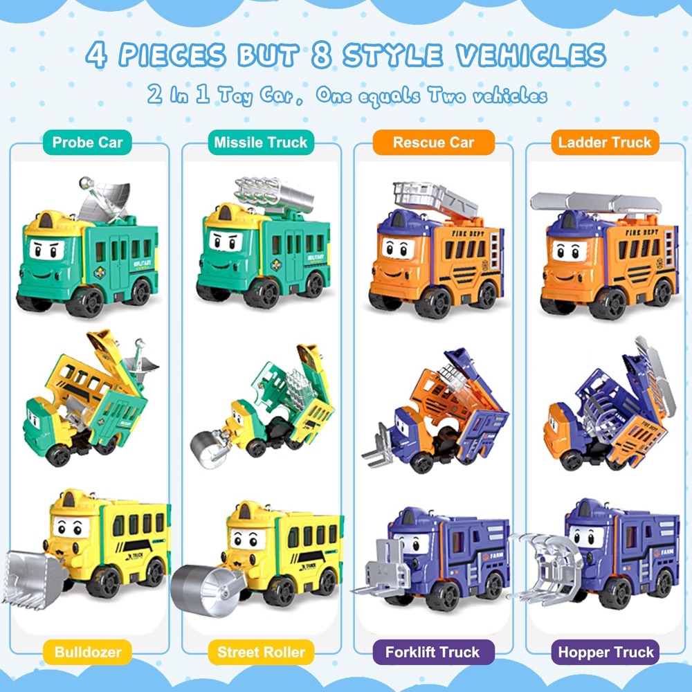 Флип-гонщики, трансформируемые – обзор и цена Kids Toys Vehicle