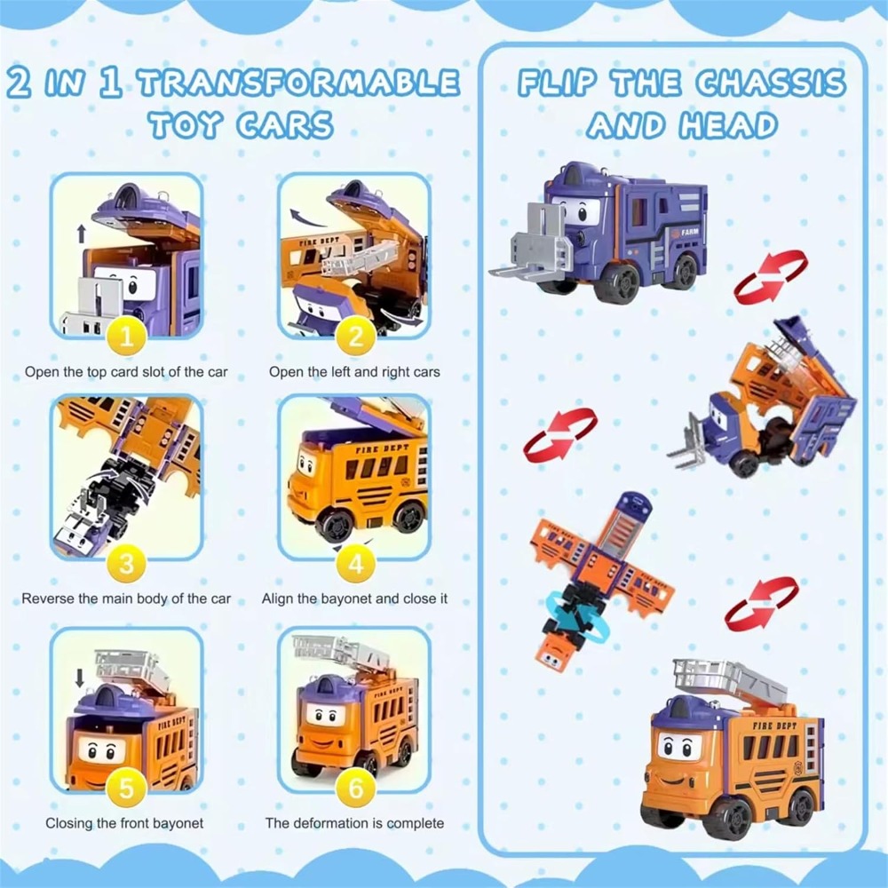 Флип-гонщики, трансформируемые – обзор и цена Kids Toys Vehicle