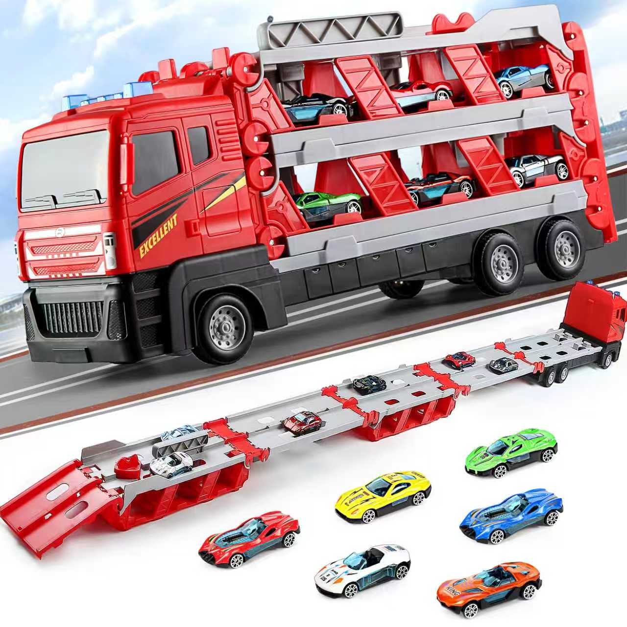 Складной грузовик-перевозчик а – обзор и цена Kids Toys Vehicle