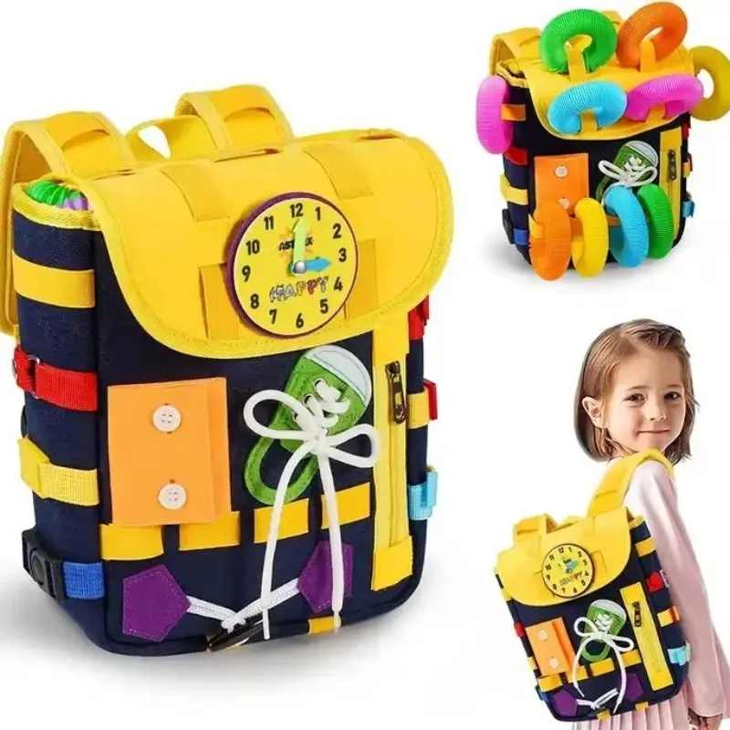 Фетровый рюкзак Монтессори для – обзор и цена Kids Zipper Toys